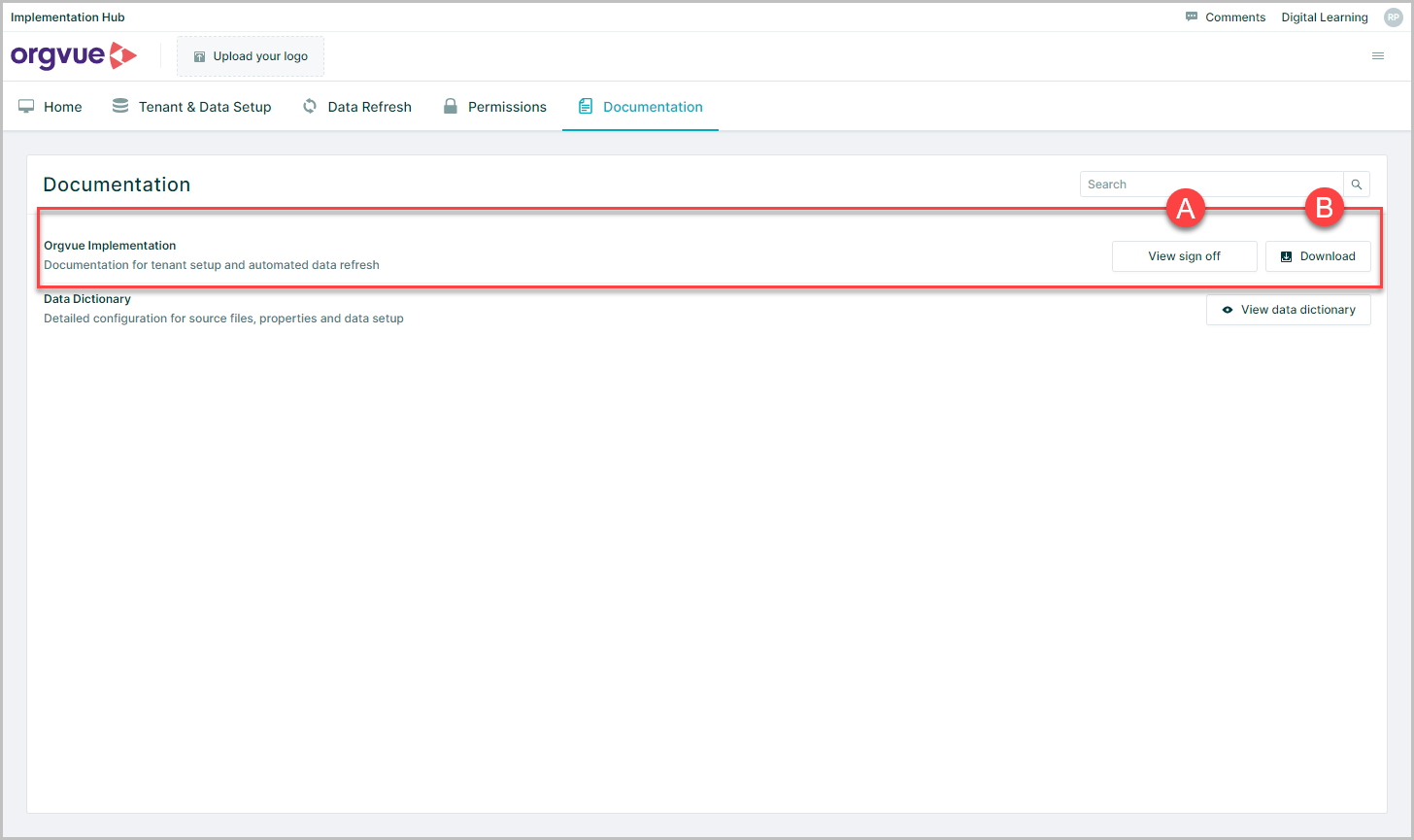 Documentation | Orgvue Implementation Hub User Guide