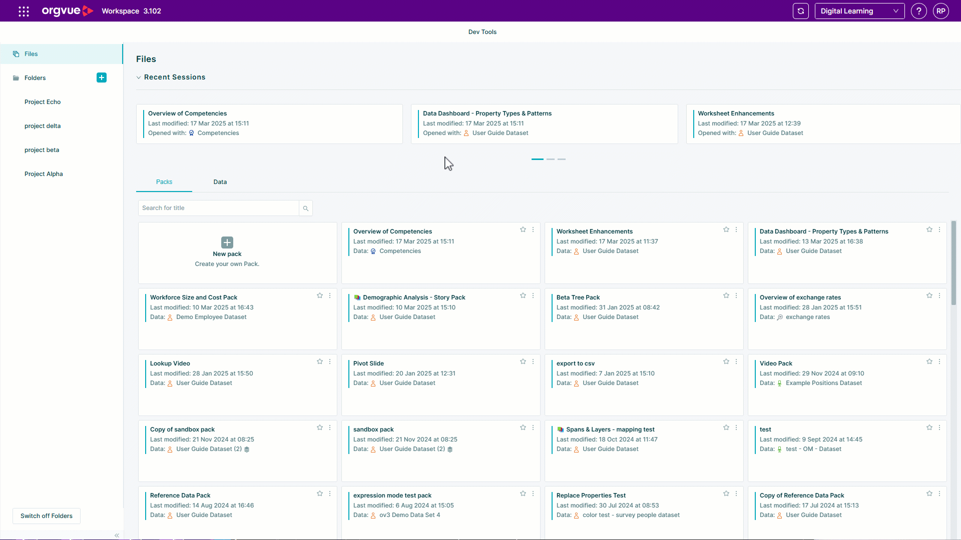 Property Types & Patterns Dashboard | Workspace User Guide