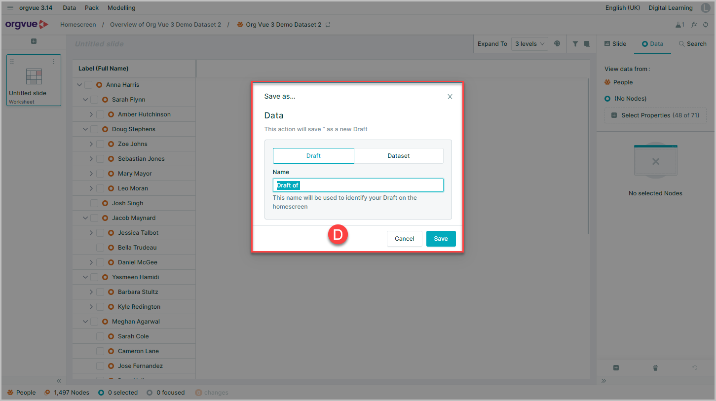 Views and Drafts | Workspace User Guide
