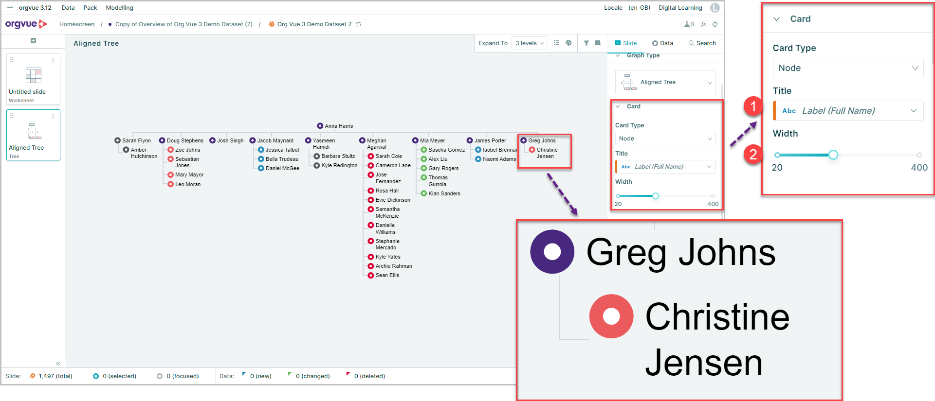 Tree Slide | Workspace User Guide