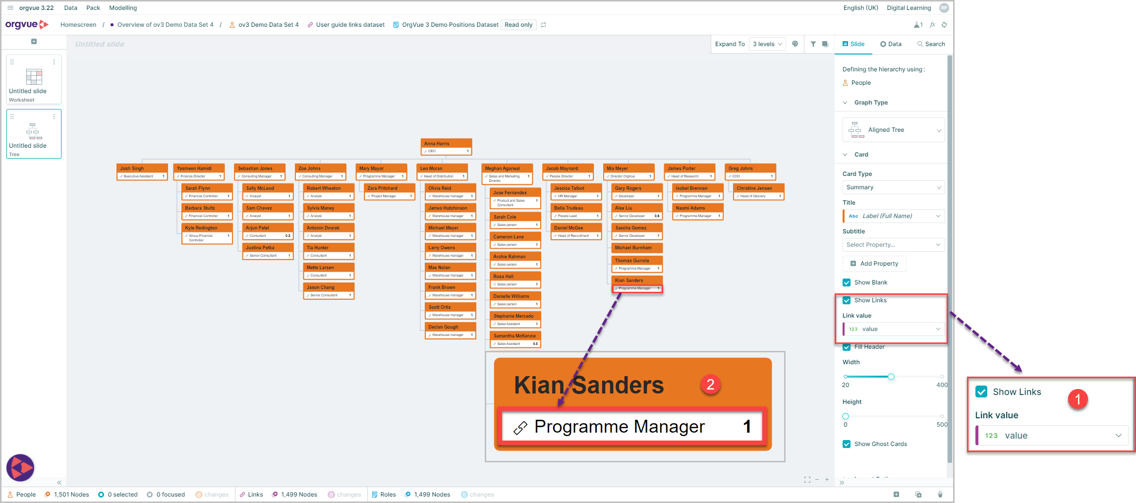 Tree Slide | Workspace User Guide