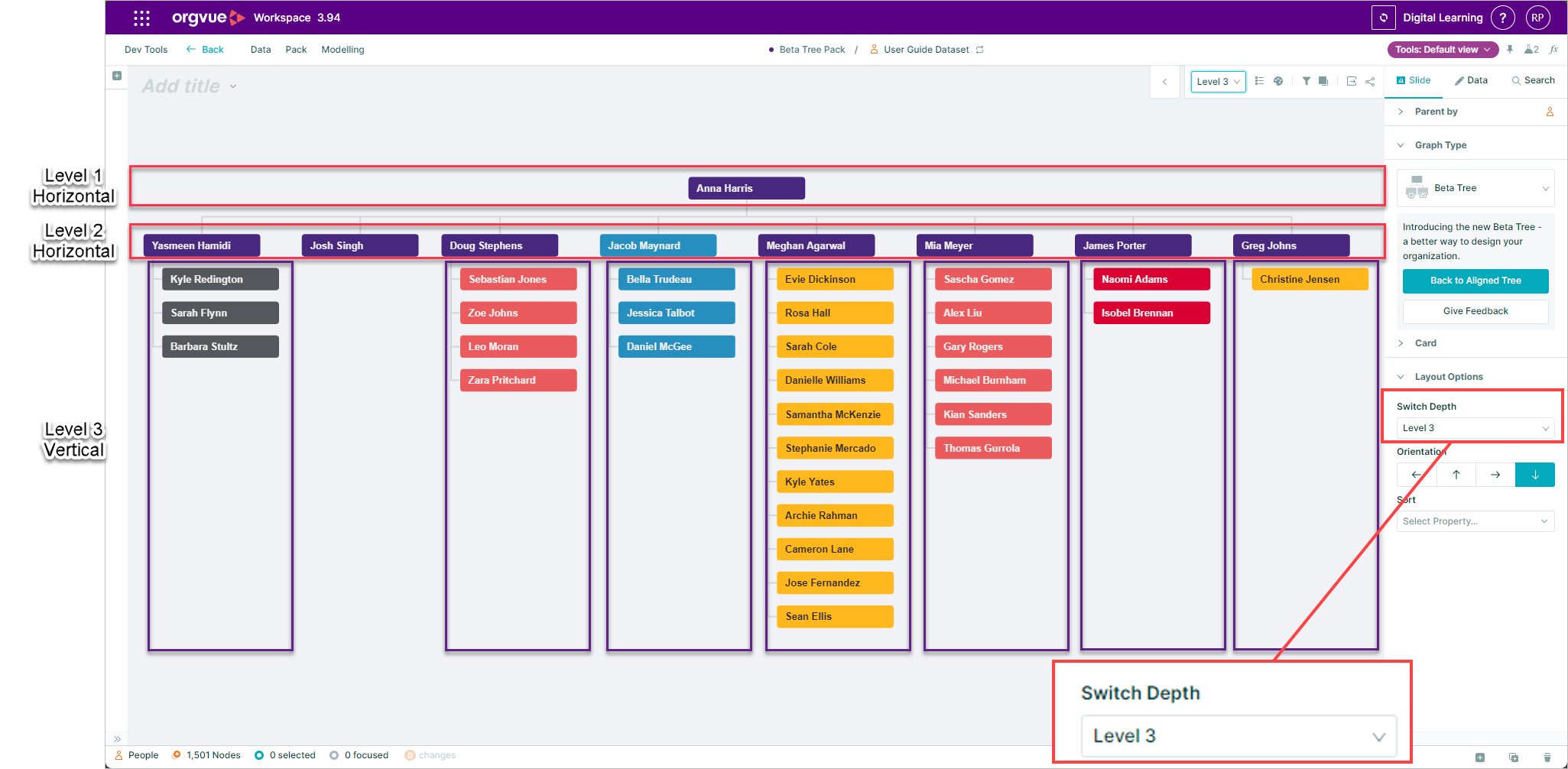 Tree Slide | Workspace User Guide