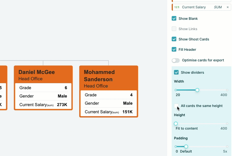 Tree Slide | Workspace User Guide